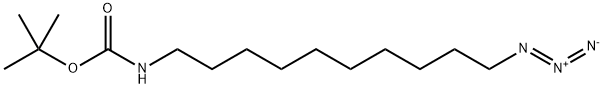 N-Boc-10-azidodecan-1-amine 结构式