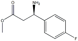 (R)-3-氨基-3-(4-氟苯基)丙酸甲酯 结构式