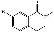 2-乙基-5-羟基苯甲酸甲酯 结构式