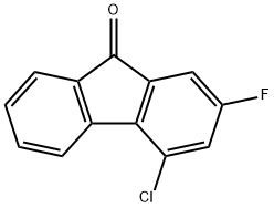 4-chloro-2-fluoro-9H-fluoren-9-one 结构式