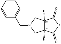 5-BENZYLTETRAHYDRO-3AH-FURO[3,4-C]PYRROLE-1,3-DIONE 结构式