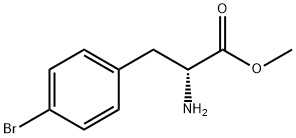 (R)-2-氨基-3-(4-溴苯基)丙酸 甲酯 结构式