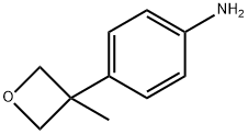 4-(3-甲基氧杂环丁-3-基)苯胺 结构式