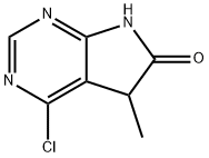 4-氯-5-甲基-5H-吡咯并[2,3-D]嘧啶-6(7H)-酮 结构式