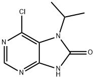 6-氯-7-异丙基-7H-嘌呤-8(9H)-酮 结构式