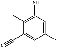 3-AMINO-5-FLUORO-2-METHYLBENZONITRILE 结构式