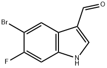 5-bromo-6-fluoro-1H-indole-3-carbaldehyde 结构式