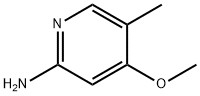 4-甲氧基-5-甲基-2-氨基吡啶 结构式
