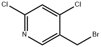 5-(溴甲基)-2,4-二氯吡啶 结构式