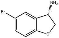 (S)-5-溴-2,3-二氢苯并呋喃-3-胺 结构式