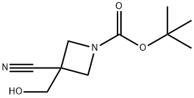 tert-butyl 3-cyano-3-(hydroxymethyl)azetidine-1-carboxylate 结构式