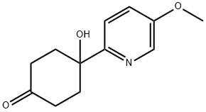 4-羟基-4-(5-甲氧基-2-吡啶基)环己酮 结构式