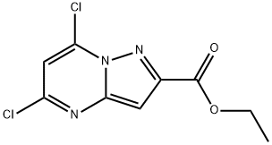 5,7-二氯吡唑并[1,5-a]嘧啶-2-羧酸乙酯 结构式