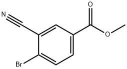 4-溴-3-氰基苯甲酸甲酯 结构式