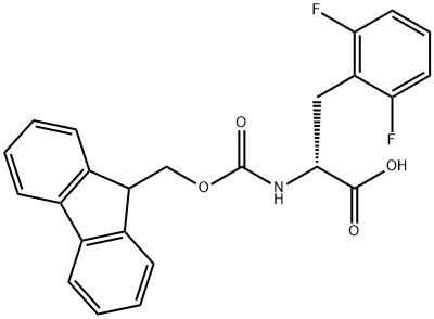 N-Fmoc-2,6-difluoro-D-phenylalanine 结构式