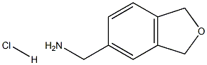 C-(1,3-Dihydro-isobenzofuran-5-yl)-methylamine hydrochloride 结构式