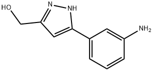 3-间氨基苯基-5-羟甲基-1H-吡唑 结构式