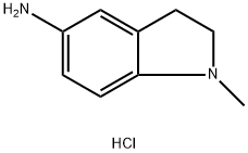 1-甲基-5-胺基吲哚啉盐酸盐 结构式