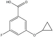 3-cyclopropoxy-5-fluorobenzoic acid 结构式