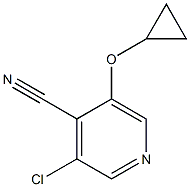 3-chloro-5-cyclopropoxyisonicotinonitrile 结构式