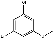 3-溴-5-(甲硫基)苯酚 结构式