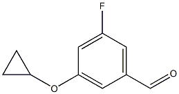 3-cyclopropoxy-5-fluorobenzaldehyde 结构式