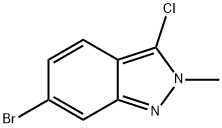 6-bromo-3-chloro-2-methyl-2H-indazole 结构式