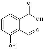 2-甲酰基-3-羟基苯甲酸 结构式