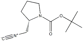 (S)-2-异氰甲基-吡咯烷-1-羧酸叔丁酯 结构式