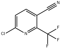 6-氯-2-(三氟甲基)烟腈 结构式