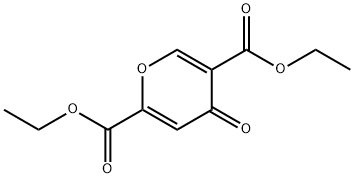4-氧代-4H-吡喃-2,5-羧酸二乙酯 结构式