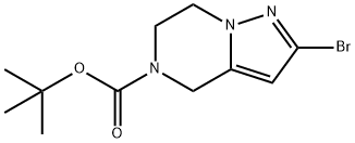 TERT-BUTYL 2-BROMO-6,7-DIHYDROPYRAZOLO[1,5-A]PYRAZINE-5(4H)-CARBOXYLATE 结构式
