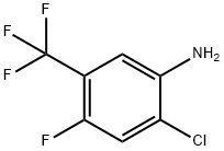2-氯-4-氟-5-三氟甲基苯胺 结构式