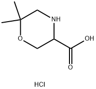 6,6 - 二甲基-3 - 羧酸吗啉盐酸盐 结构式