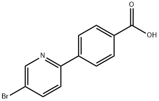 4-(5-溴吡啶-2-基)苯甲酸 结构式