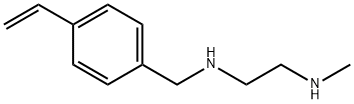 N-(4-乙烯基苯)-N′-甲基乙烷-1,2-二胺 结构式