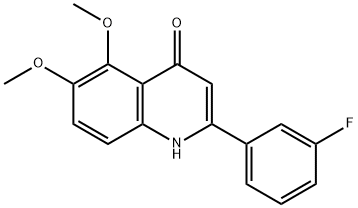 2-(3-氟苯基)-5,6-二M乙羟喹啉-4(1H)-酮 结构式