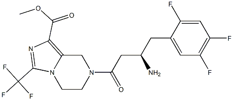 瑞格列汀磷酸盐 结构式