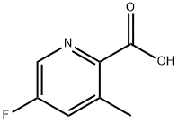 5-Fluoro-3-methylpicolinic acid 结构式