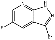 5-氟-1H-吡唑并[3,4-B]-吡啶-3-溴 结构式