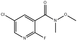 5-氯-2-氟-N-甲氧基-N-甲基-3-吡啶甲酰胺 结构式
