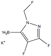 1-甲基吡唑-5-硼酸三氟硼酸钾 结构式