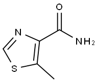 5-Methylthiazole-4-carboxamide 结构式