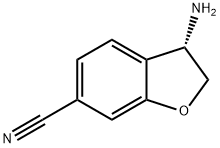 (S)-3-氨基-2,3-二氢苯并呋喃-6-甲腈 结构式