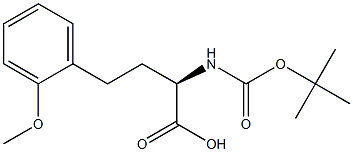 (R)-2-((叔丁氧基羰基)氨基)-4-(2-甲氧基苯基)丁酸 结构式