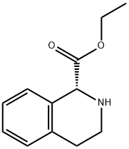 (R)-1,2,3,4-四氢-异喹啉-1-羧酸乙酯 结构式