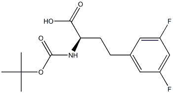 BOC-3,5-DIFLUORO-D-HOMOPHENYLALANINE 结构式