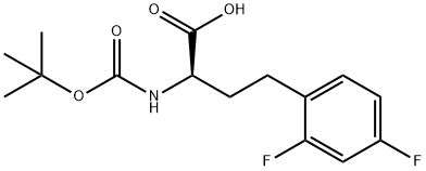 Boc-2,4-difluoro-D-homophenylalanine 结构式