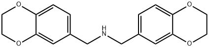 双((2,3-二氢苯并[B][1,4]二噁烷-6-基)甲基)胺 结构式