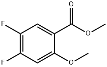 4,5-D氟-2-甲氧基苯甲酸甲酯 结构式